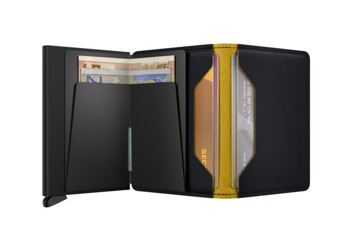 Secrid Slimwallet matte black & ochre